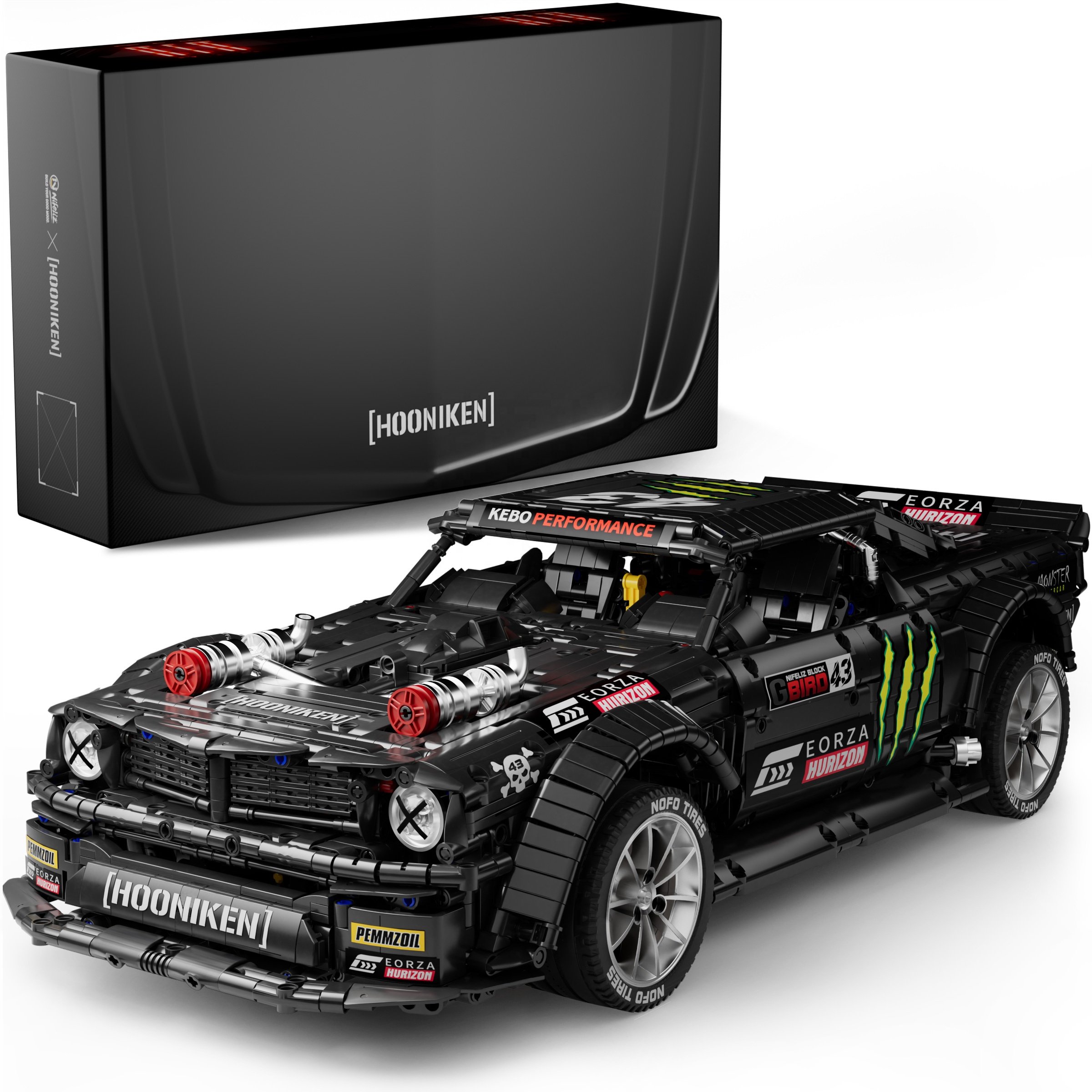 Build Your Own Racing Car with Nifeliz Hooniken Custom Car Building Block Set for Teens and Kids Creative for STEM Toys